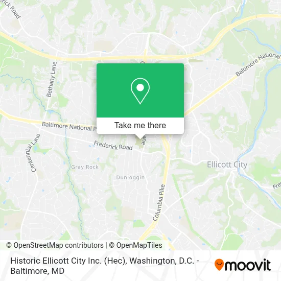 Historic Ellicott City Inc. (Hec) map