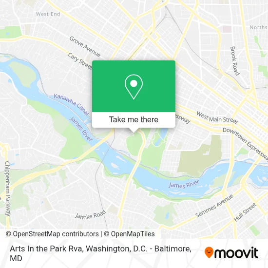 Arts In the Park Rva map