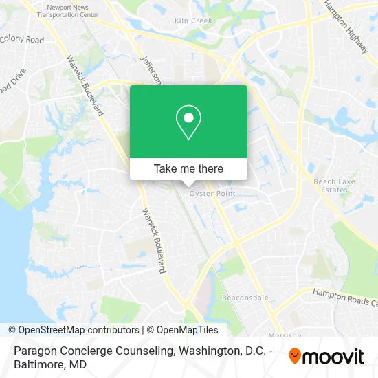 Paragon Concierge Counseling map