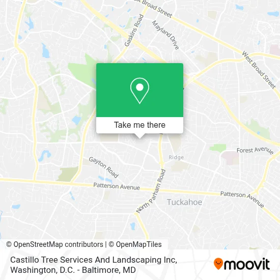 Castillo Tree Services And Landscaping Inc map