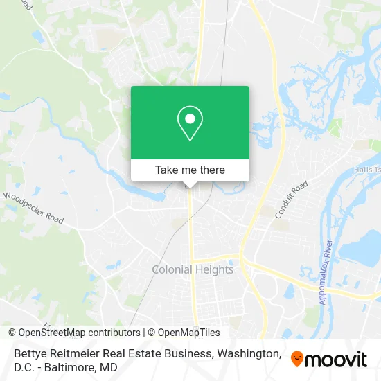 Bettye Reitmeier Real Estate Business map