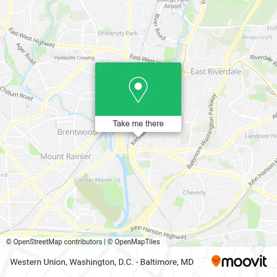 Western Union map