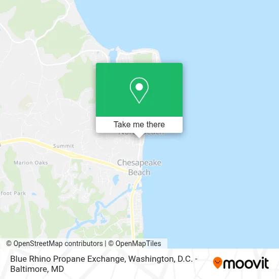 Blue Rhino Propane Exchange map