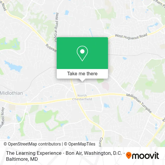 The Learning Experience - Bon Air map