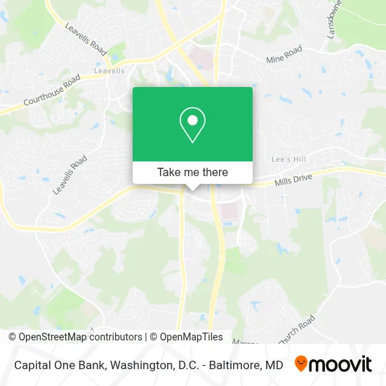 Capital One Bank map