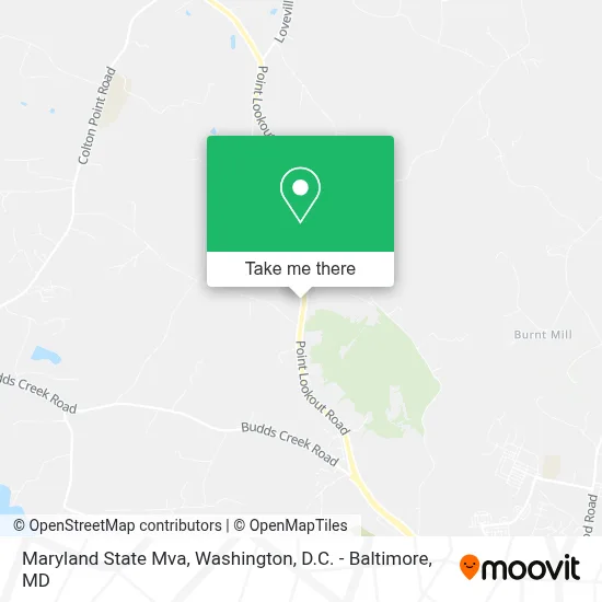 Maryland State Mva map