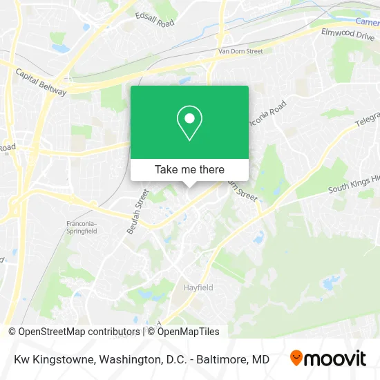 Kw Kingstowne map