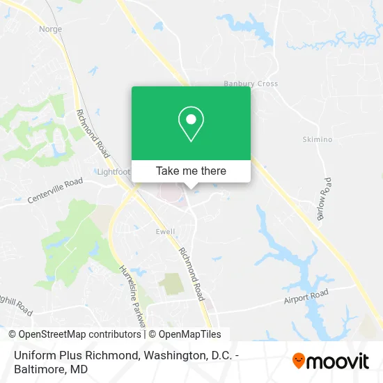Uniform Plus Richmond map