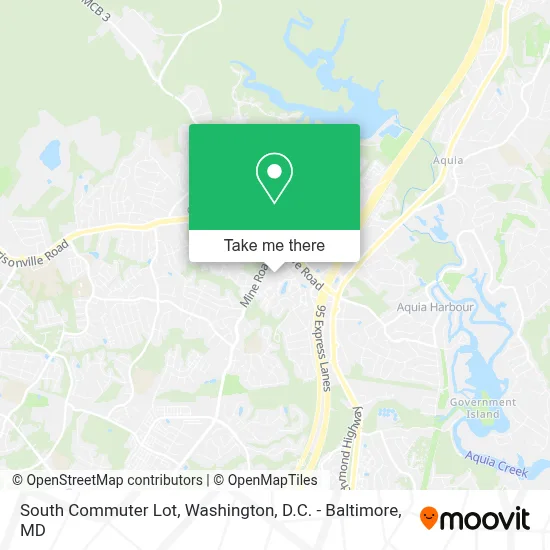 South Commuter Lot map