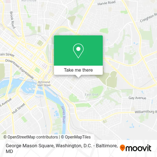George Mason Square map