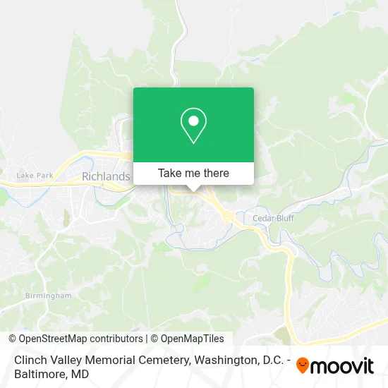 Clinch Valley Memorial Cemetery map