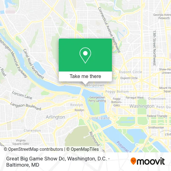 Great Big Game Show Dc map