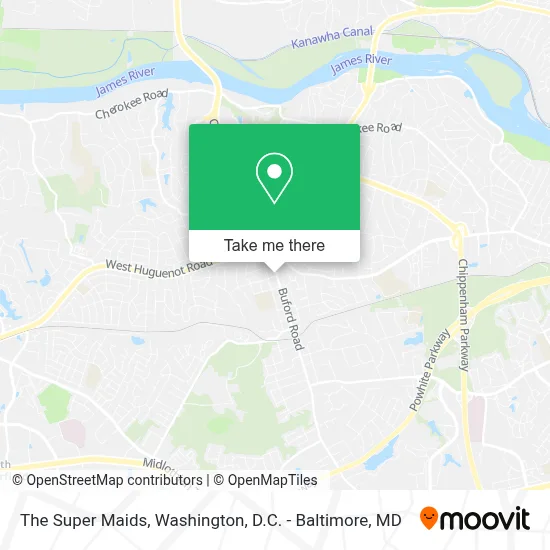 The Super Maids map