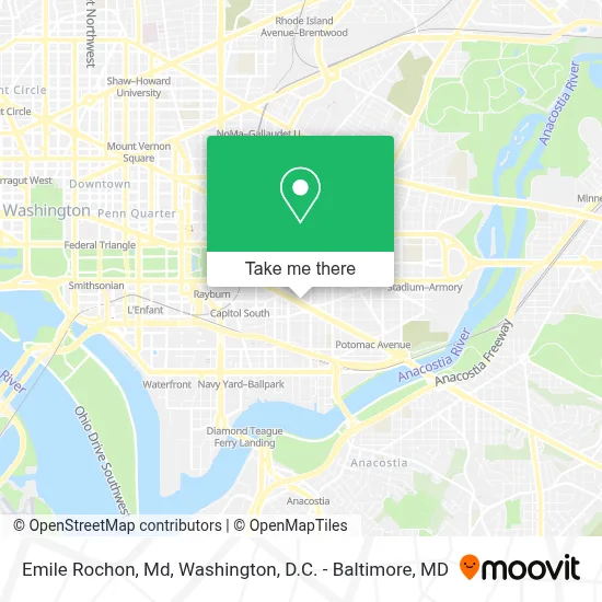 Emile Rochon, Md map