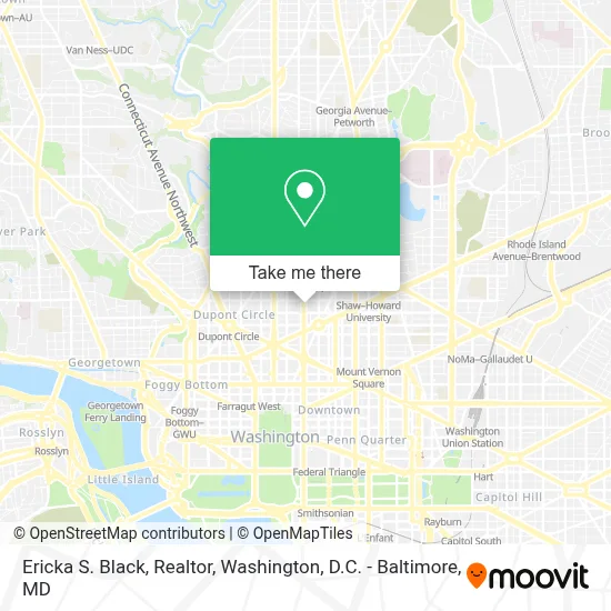 Ericka S. Black, Realtor map