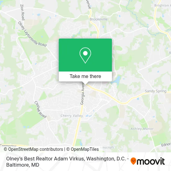 Olney's Best Realtor Adam Virkus map