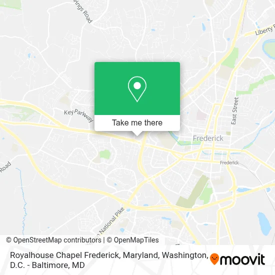 Royalhouse Chapel Frederick, Maryland map