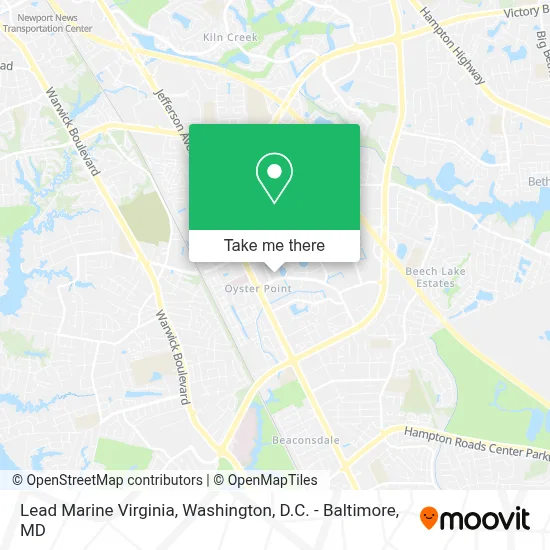Lead Marine Virginia map