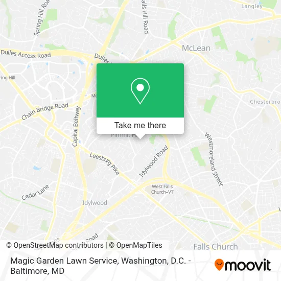 Magic Garden Lawn Service map