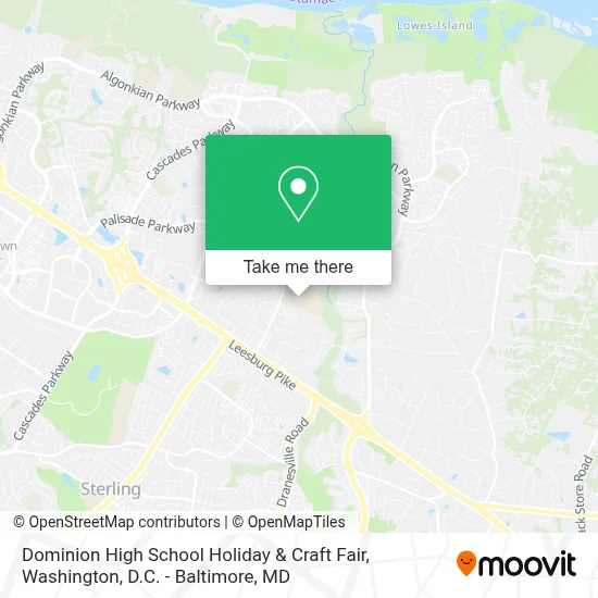Dominion High School Holiday & Craft Fair map