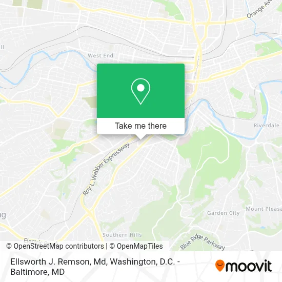 Ellsworth J. Remson, Md map