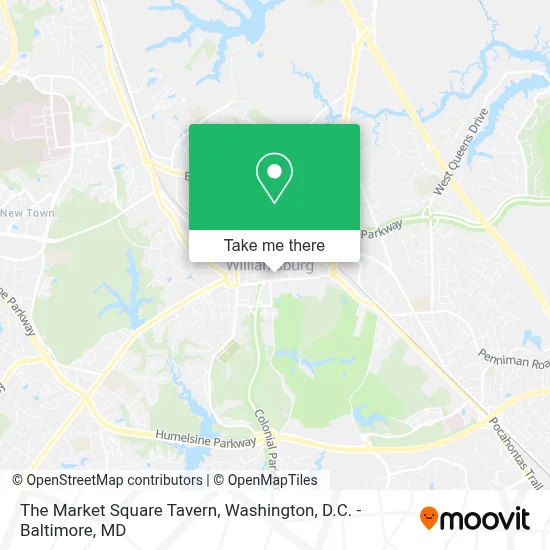 The Market Square Tavern map