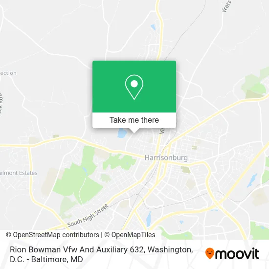 Rion Bowman Vfw And Auxiliary 632 map