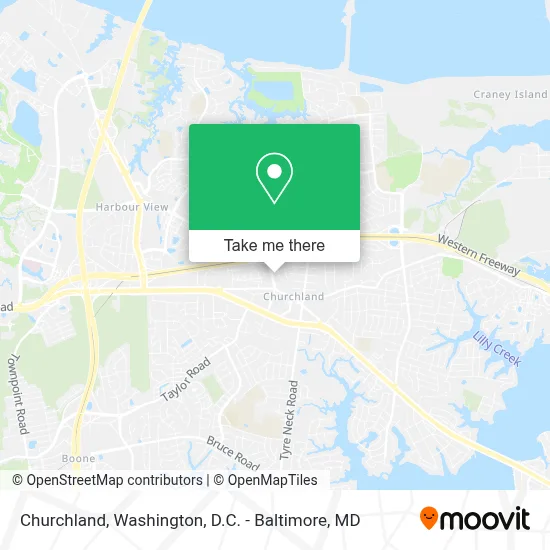 Churchland map