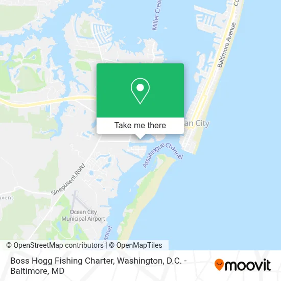 Boss Hogg Fishing Charter map