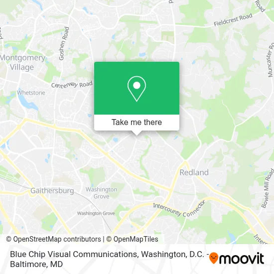 Blue Chip Visual Communications map