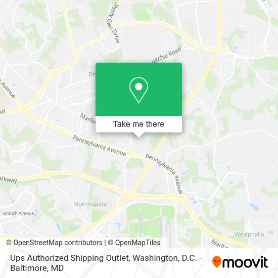 Ups Authorized Shipping Outlet map
