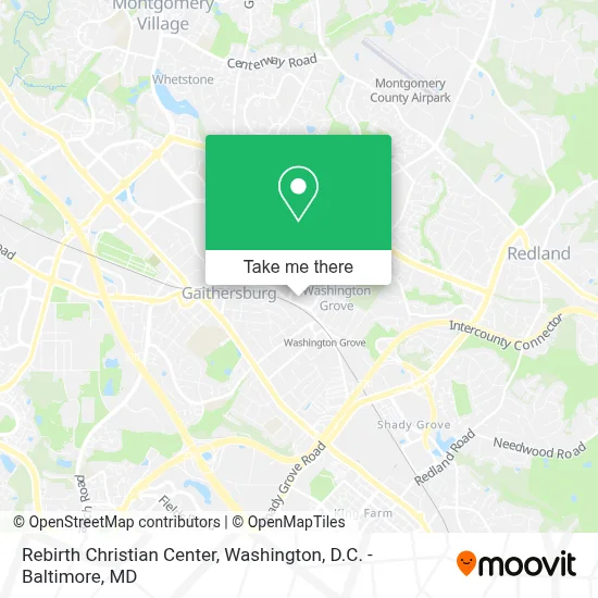Rebirth Christian Center map