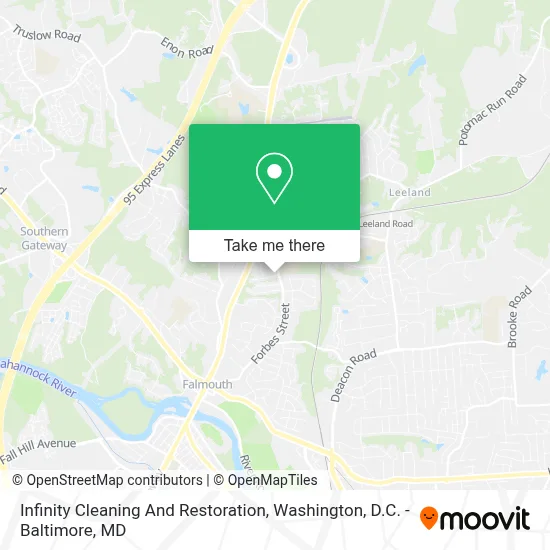 Infinity Cleaning And Restoration map