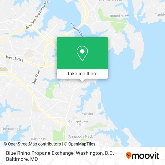 Blue Rhino Propane Exchange map