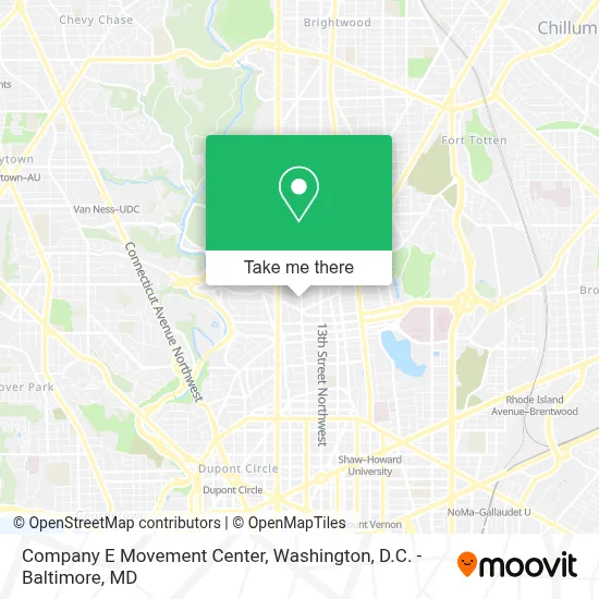 Company E Movement Center map