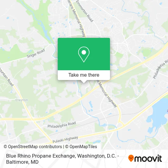 Blue Rhino Propane Exchange map