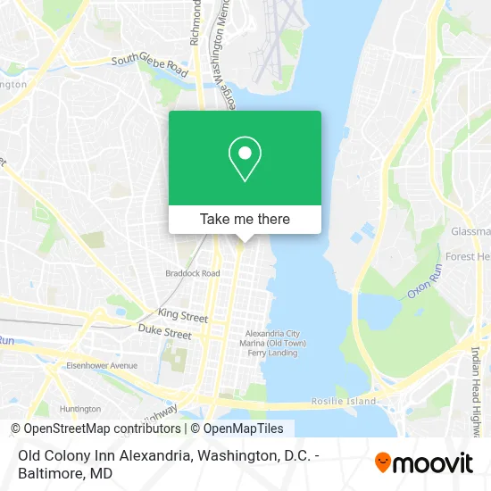 Old Colony Inn Alexandria map