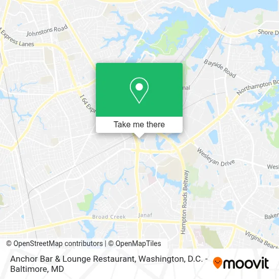 Anchor Bar & Lounge Restaurant map