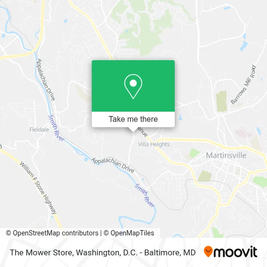 The Mower Store map