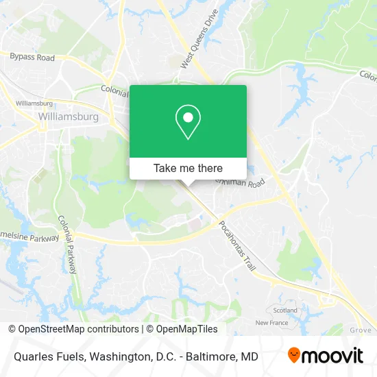 Quarles Fuels map