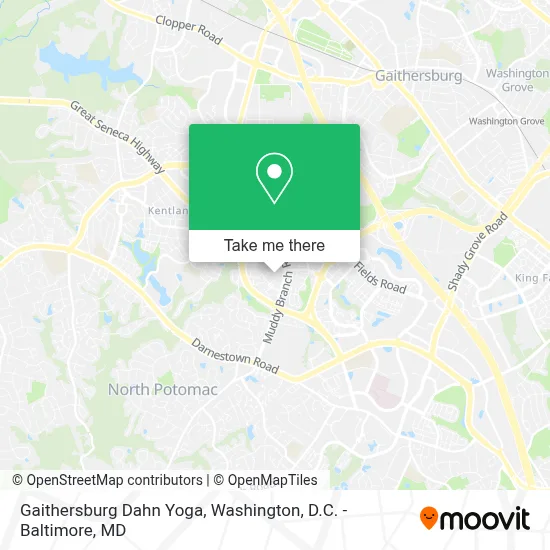 Gaithersburg Dahn Yoga map