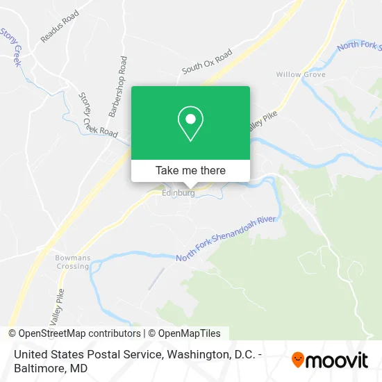 United States Postal Service map