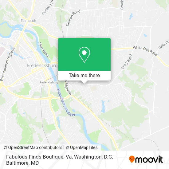 Fabulous Finds Boutique, Va map