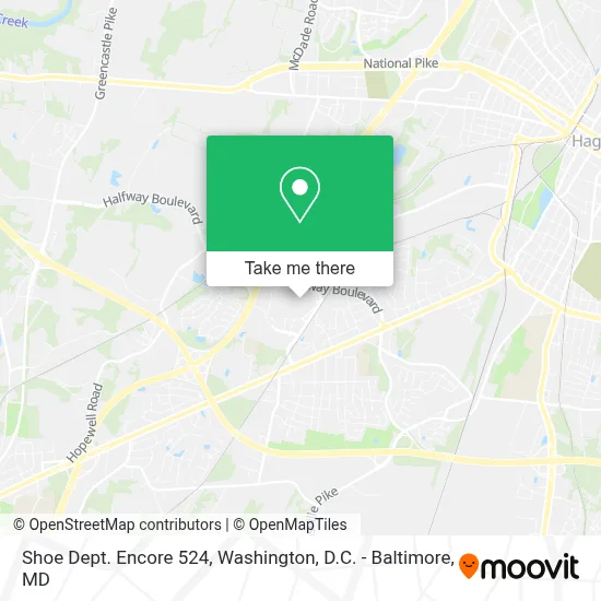 Shoe Dept. Encore 524 map