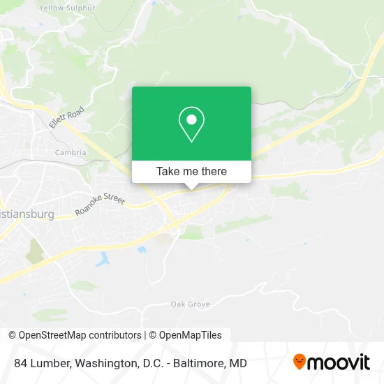 84 Lumber map