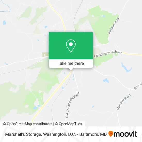 Marshall's Storage map