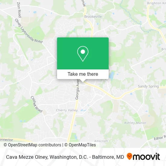 Cava Mezze Olney map