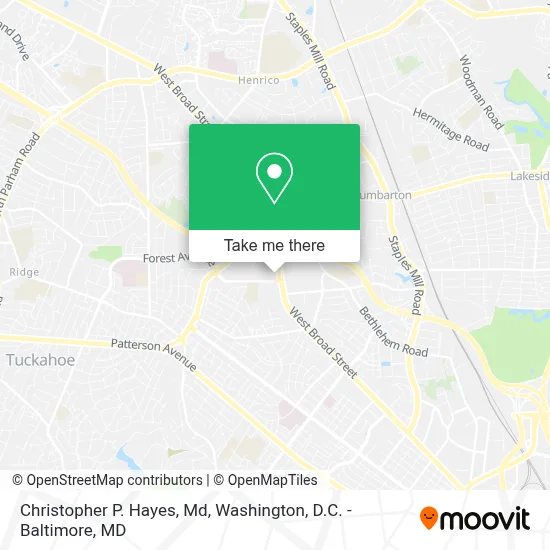 Christopher P. Hayes, Md map