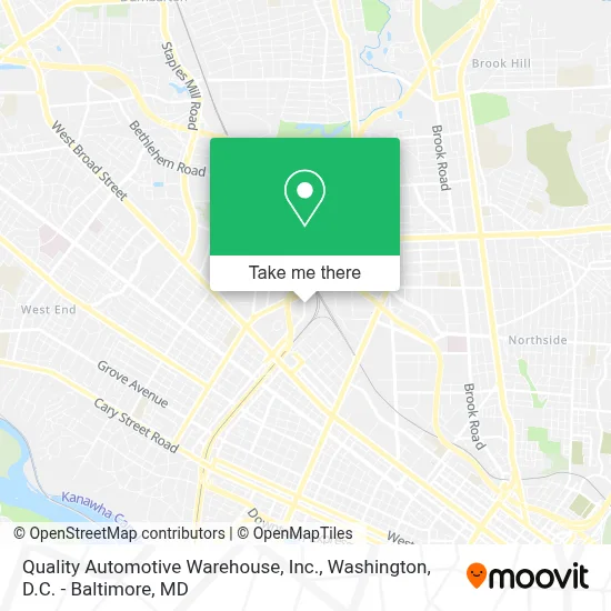 Quality Automotive Warehouse, Inc. map