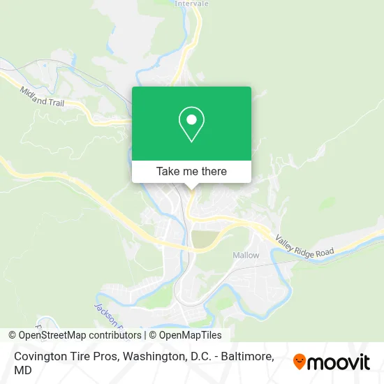 Covington Tire Pros map